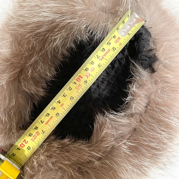 Faux Fur hat cream and light brown, new - Picture 5 of 5